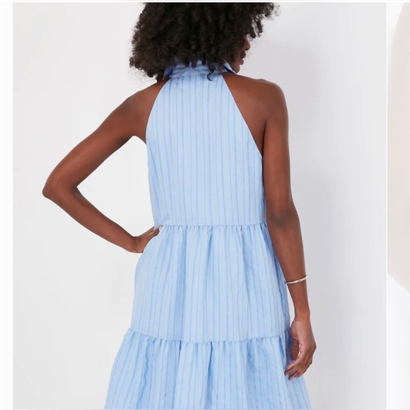 Pomander Place Light Blue Striped Dress - Picture 2 of 13
